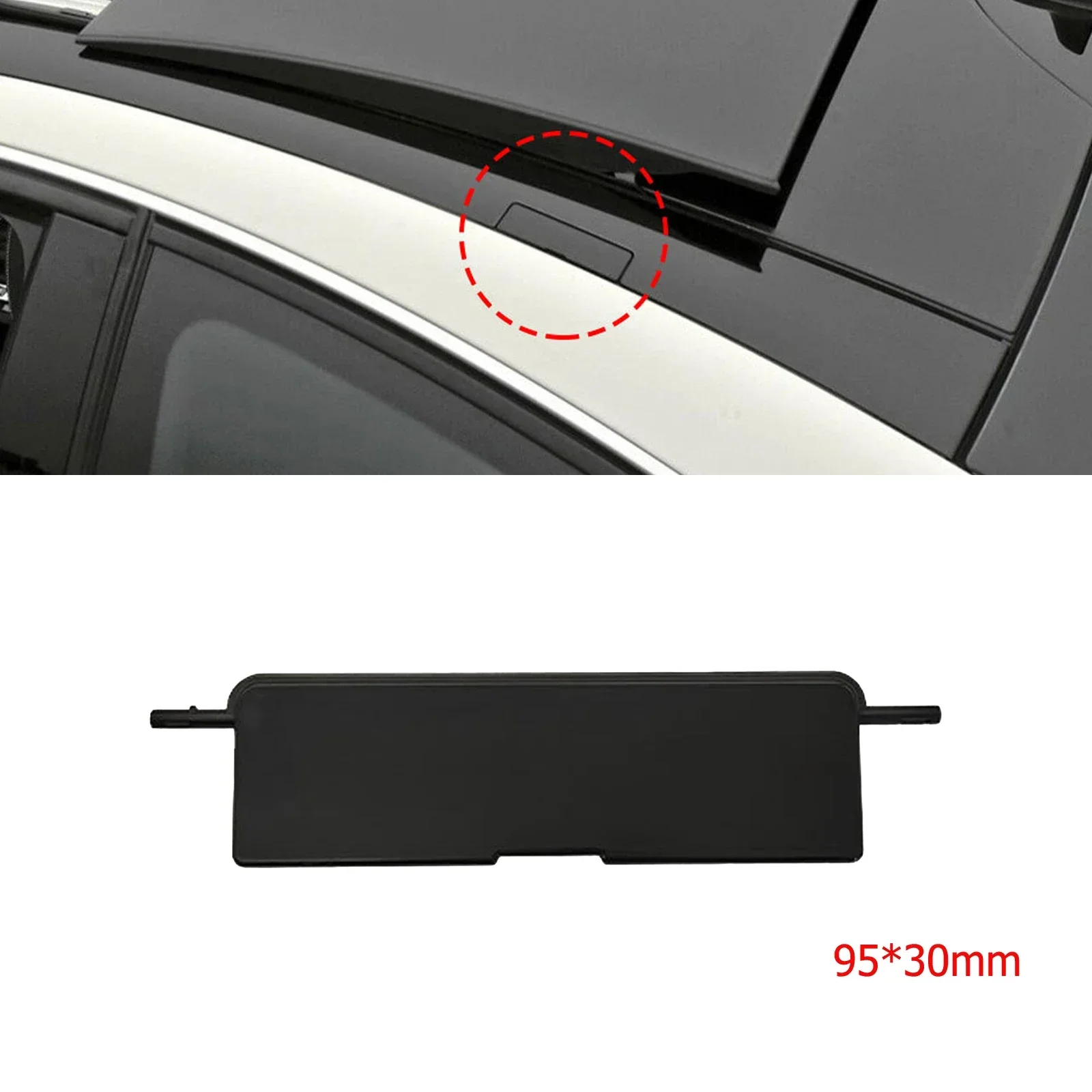 ​Roof Rack Port Cover 2126902882 For Mercedes For E Class For W212 2009-2015 For W207 2009-16 For W204 2007-2014 95*30mm Plastic