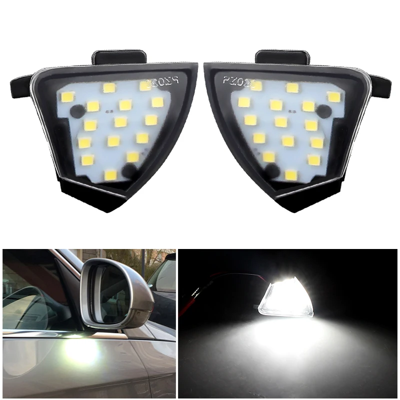 

2PCS Puddle Light Car LED White Under Side Mirror Lamp for VW Golf 5 GTI MK5 MKV Passat B6 CC Eos Golf 5 6 Variant Sharan MK2 7N