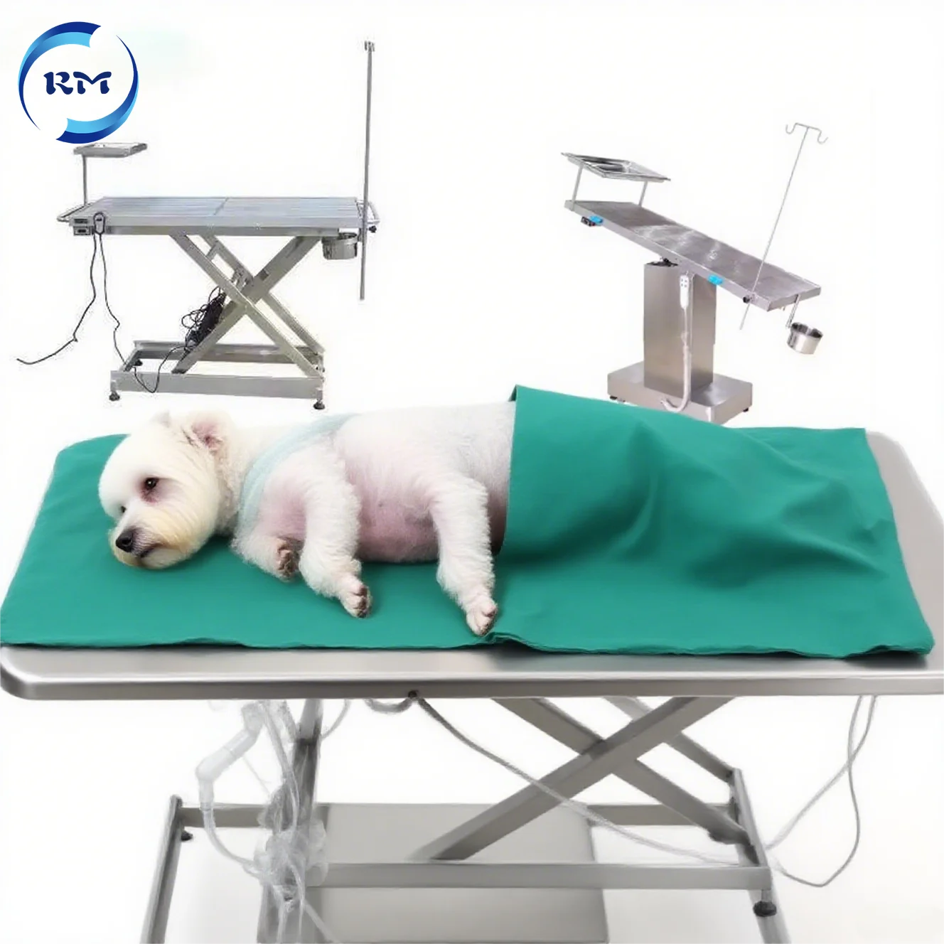 

Veterinary Lifting Vet Operating Table Surgical Table Electric Stainless Steel Table With Pole/Warm