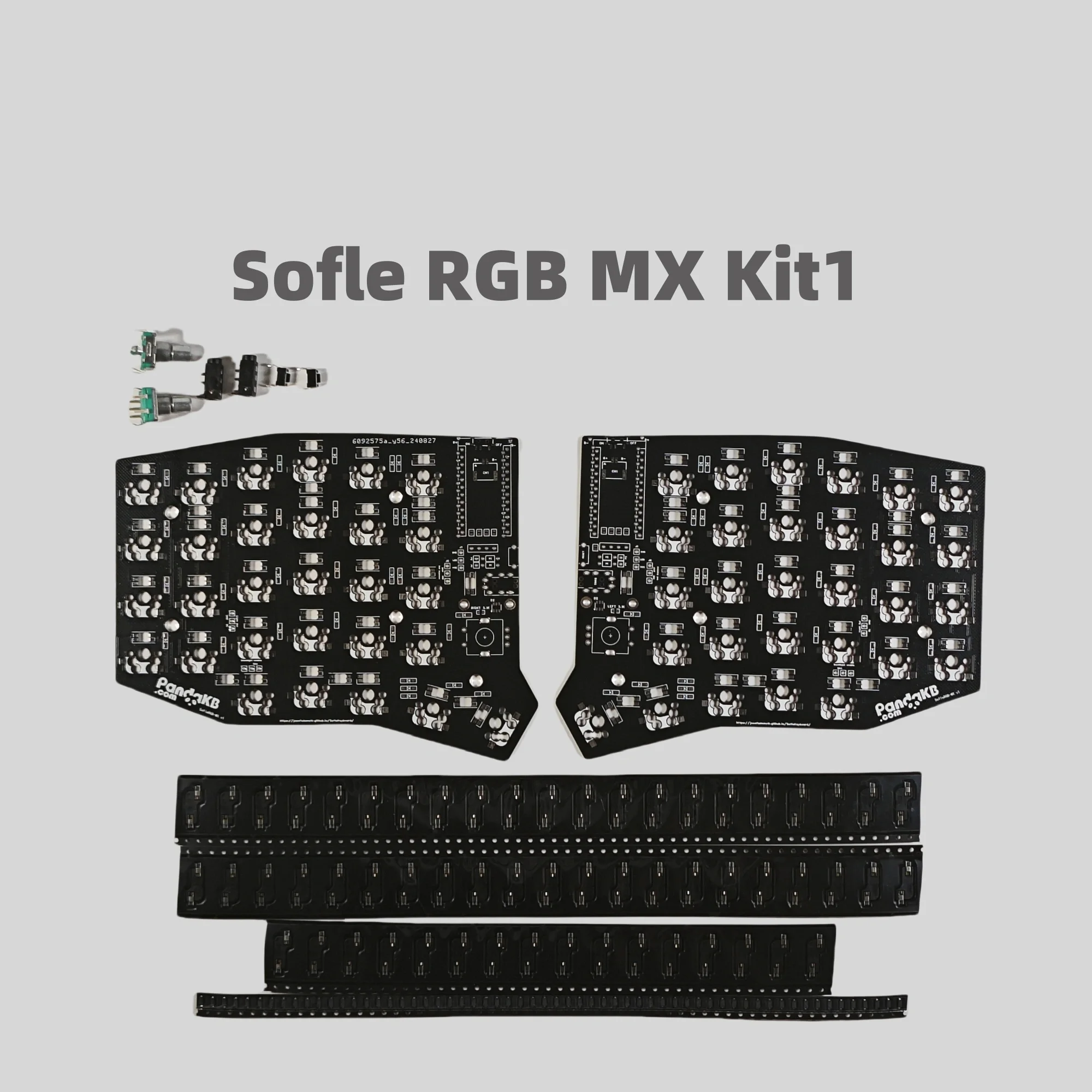 Sofle Choc/MX Split-Tastatur-PCB-Kit, 52-Tasten-Layout, individuelles Zubehör für dünne ESD-kabelgebundene oder kabellose mechanische Tastatur