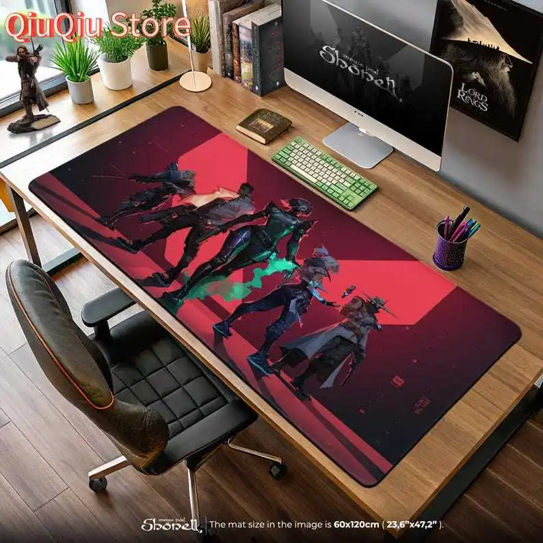 

Valorant Agents Mouse Pad - Tactical FPS Gaming Desk Mat with Viper, Jett & Phoenix, Riot Games Setup, Gift for Players