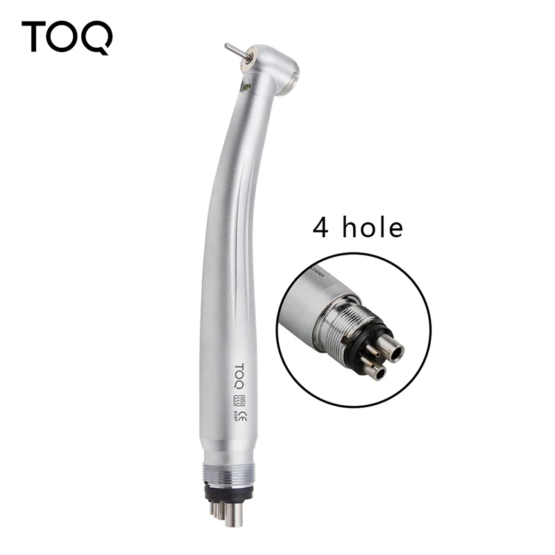 Tandheelkundige LED Hoge Snelheid Handstuk koppel Hoofd Drukknop Drie Waternevel E-generator Luchtturbine 2/4 gaten Tandheelkunde Tool