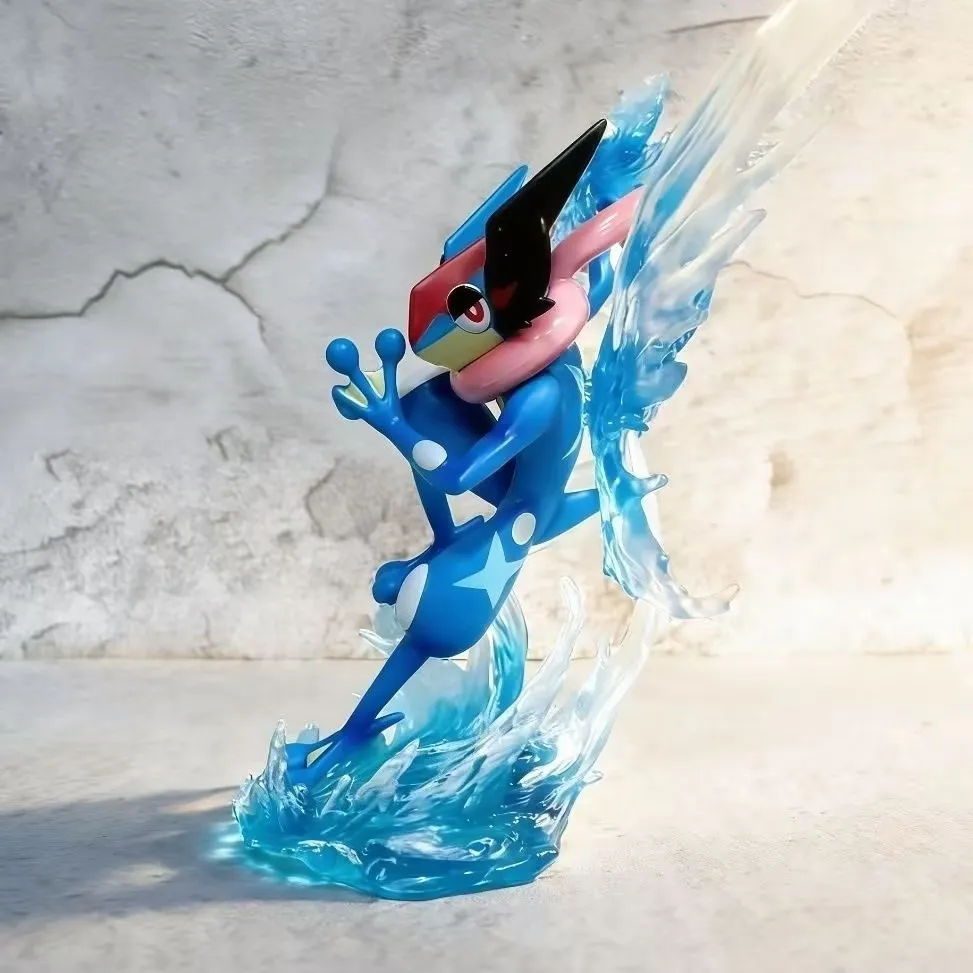 Lindo Pokémon de Anime, Frogadier, Froakie, Greninja, Versión de Batalla Figura de acción de PVC, estatua de juego, modelo coleccionable, juguetes para niños, muñecas, regalos
