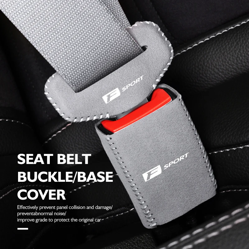 Car Seat Belt Base Buckle Protector Cover Auto Accessories For Lexus CT200h F Sport ES LS IS GS LC RC GC RX UX NX LX GX