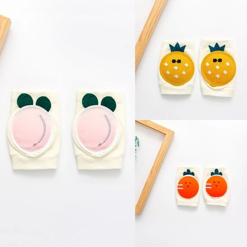 J15U 1 زوج منصات الركبة الطفل للزحف الرضع نيبادس قابل للتعديل مرونة الساق دفئا