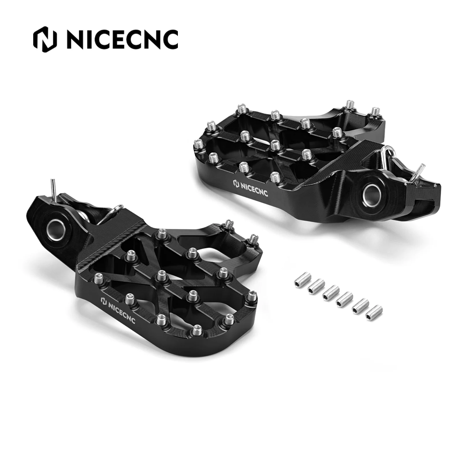 AliExpress NICECNC For Stark Varg EX MX SM 2024 2025 Forged Foot Pegs Footrests Electrical Bike 6061-T6 Aluminium Accessories Anodization