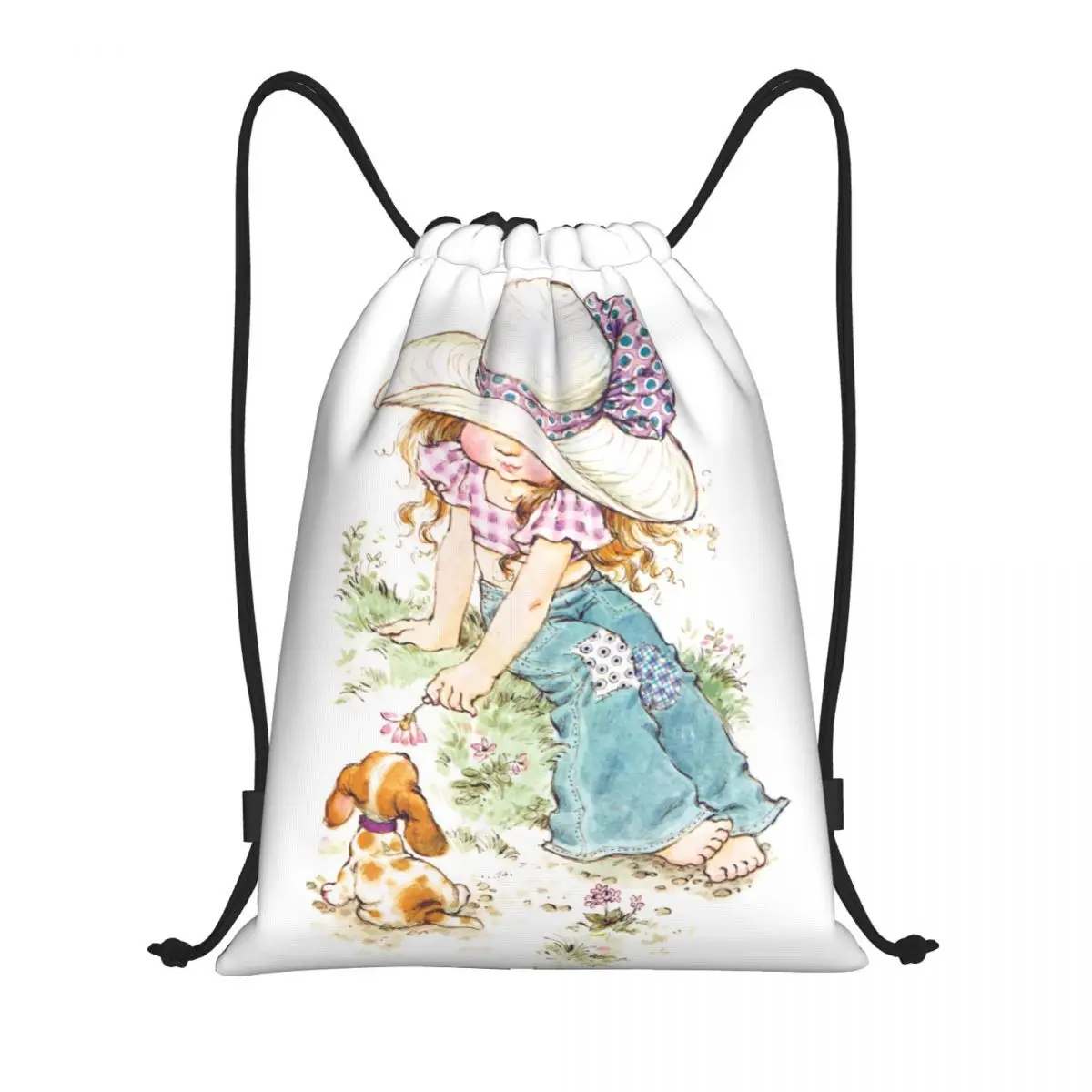 Mochila personalizada con cordón de pintor para niños, Mochila deportiva para hombres y mujeres, gimnasio, Sackpack plegable, bolsa de compras de Anime artístico