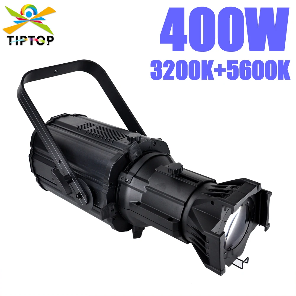 TIPTOP 200W Led Zoom Studio Light CW+WW 2IN1 Heat Dissipation Pipe Cooling System Noise Free Blowing Fan Manual Focus