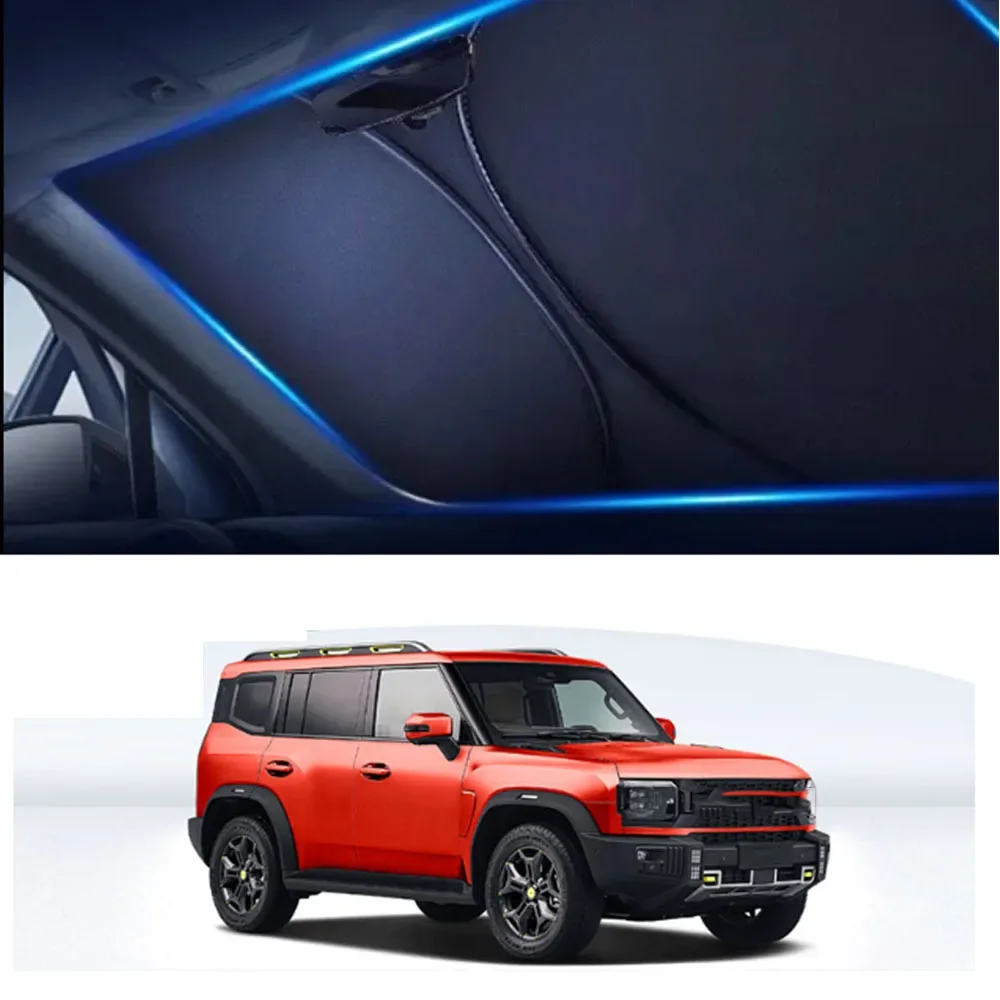 

For Jetour Traveller T2 Shanhai 2024 Sunshades UV Protection Curtain Sun Shade Visor Front Windshield Protector Car Accessories