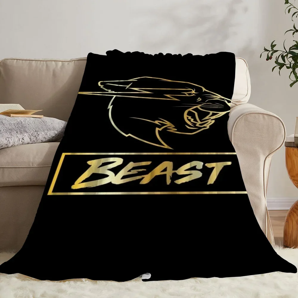 M-Mr BeastS Funny Blanket Bed Hairy Blankets for Bed Fluffy Soft Blankets & Throws Microfiber Bedding Designer Throw Blanket