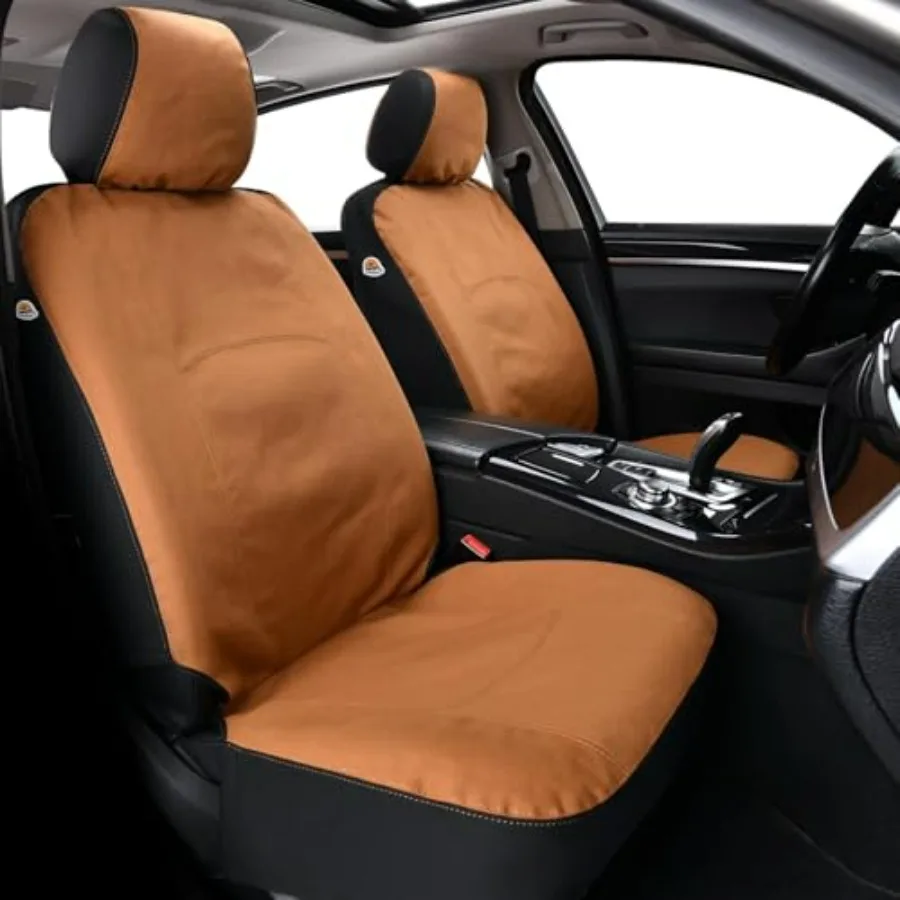 

Car Seat Covers Front Canvas Universal Seat Covers for Cars 2-Pack Car Seat Cushions Auto Seats Protectors for Dogs Driver Seat