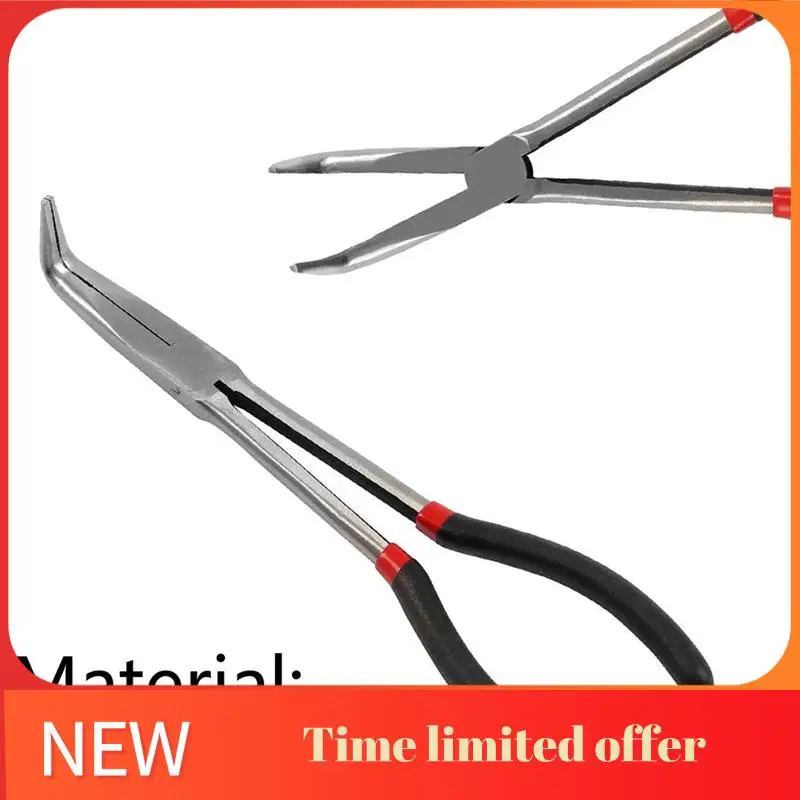 Extended Handle Needle-Nose Pliers 5-Piece Set Spare Parts Elbow O-Shaped Pliers 25/45/90 Degree Bent-Nose Pliers Hand Tools