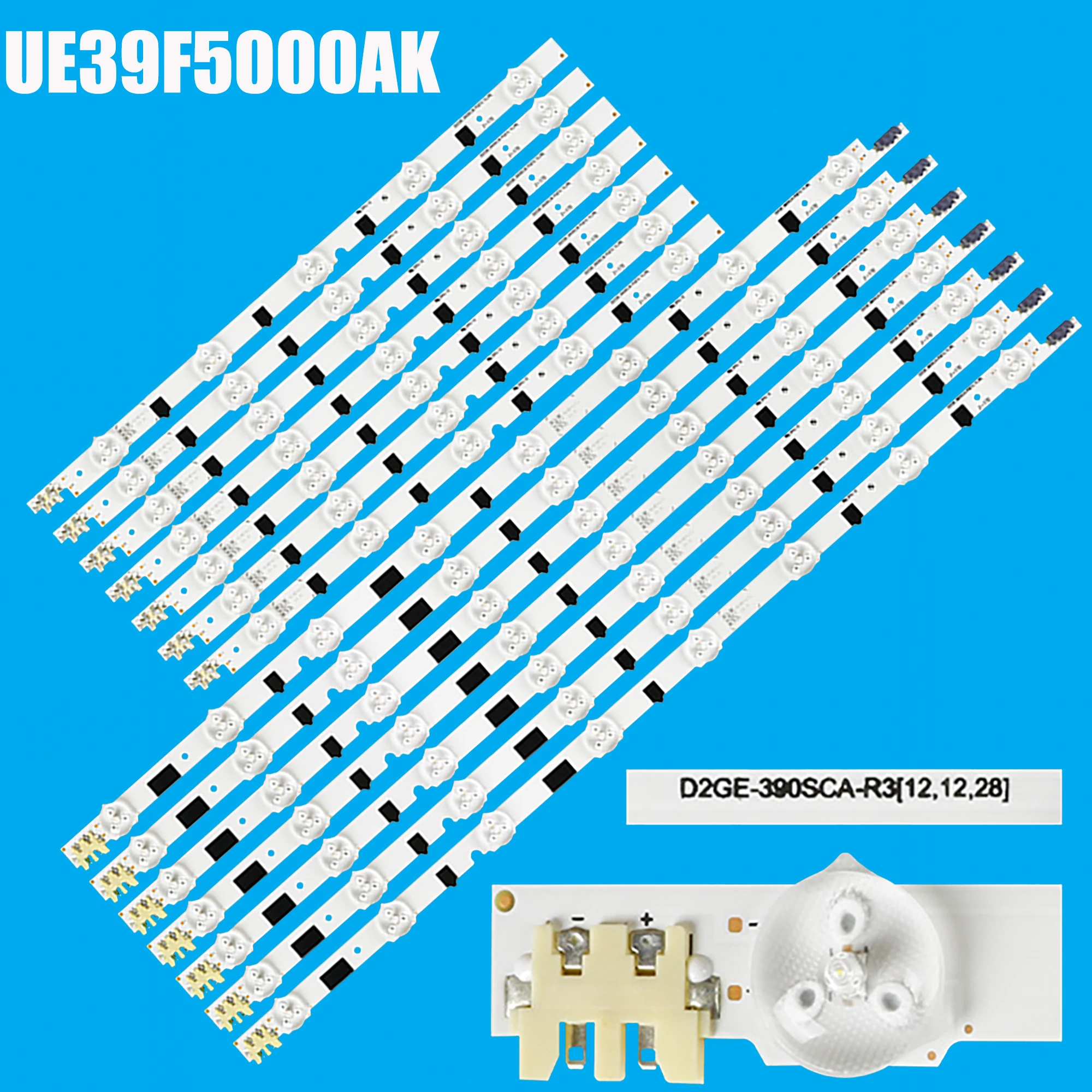 14pcs/set LED Backlight strip for Samsung 2013SVS39F L 8 R 5 UE39F6800 UE39F5370 UE39F5030 UE39F5300AK UE395000AK HF390BGM-C1