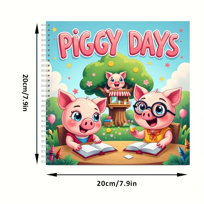 Piggy Days Bold-easy Patterns Coloring Book for Adults Cute Drawing Book Perfect Gift for Birthday Back to School Art Supplies
