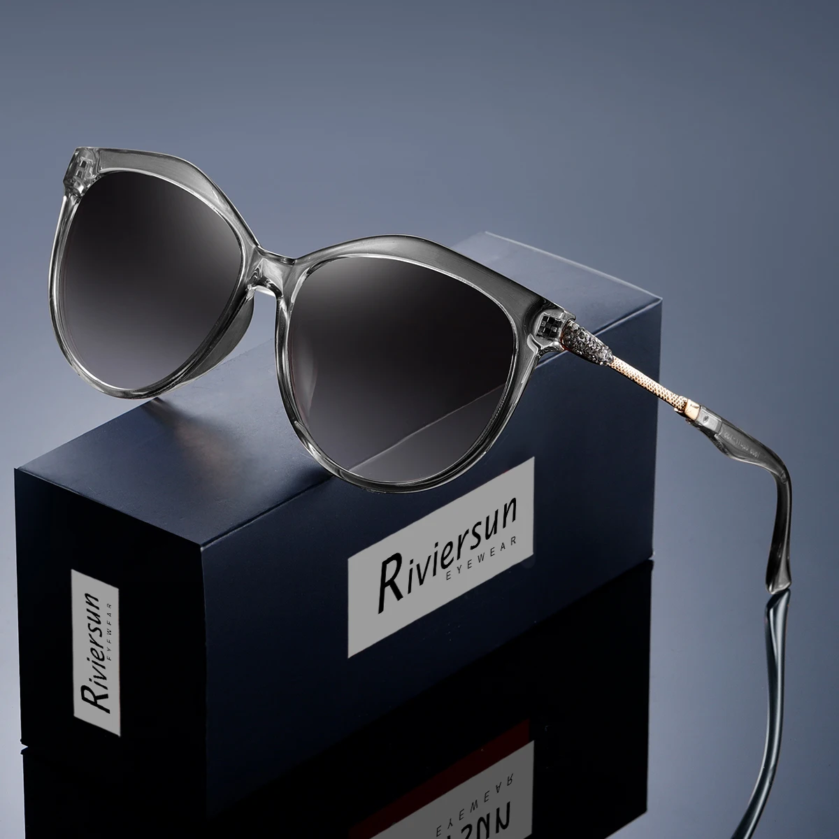 Damen-Sonnenbrille mit polarisierten Gläsern, Sonnenbrille im Schmetterlingsstil, personalisierter Stil, Oculos Feminino