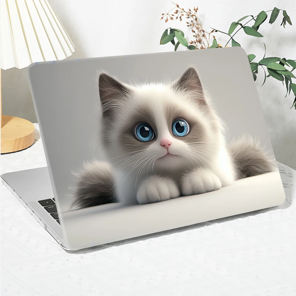 Niedliche Katzen-Druck-Laptoptasche für MacBook Pro 14 M4 2024 A3401, Abdeckung für MacBook Air/Pro M1 M2 M3 M4 Max 13 14 15 16 16,2 Shell