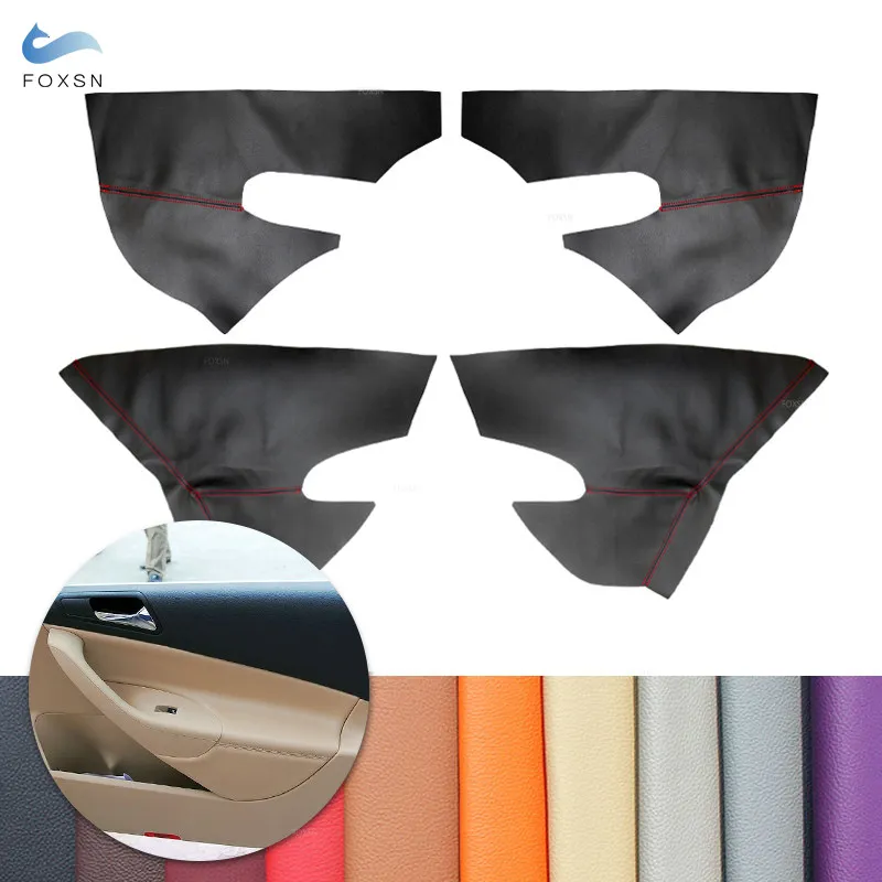 For VW Passat B6 2006 2007 2008 2009 2010 Car Interior Door Handle Panel Armrest Microfiber Leather Cover