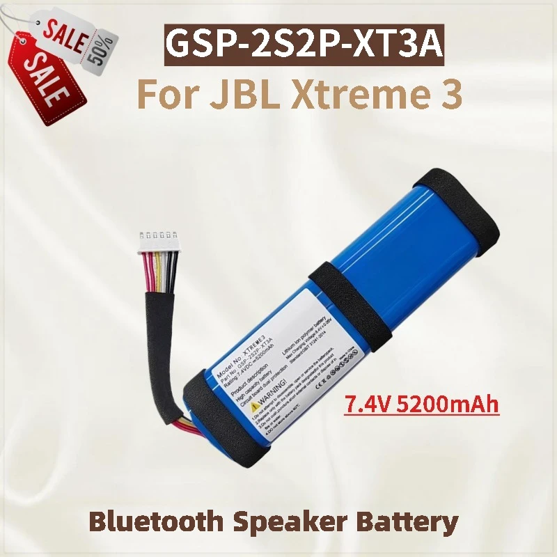 

GSP-2S2P-XT3A Battery 7.4V 5200mAh For JBL Xtreme 3 Speaker Brand New High Quality Replacement Battery