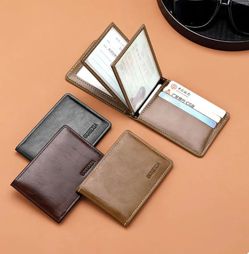 

Retro Driver's License Card Cover Purse for Men Women PU Leather Motor Vehicle Driving License Clip ID Credit Card Holder Wallet