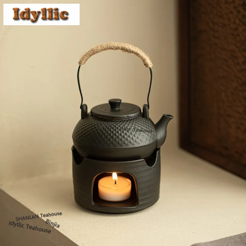 

Particle High-handled Tea Warmer Holder Candle Heater Stove Household Kettle Stand Baked Milk Jar Carbon Furnace Cafes Craft