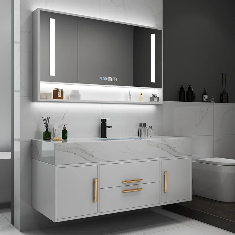 Luxury Tool Mirror Bathroom Cabinets Drawer Slim Smart Bathroom Cabinets Corner Organizer Casa Arredo Toilet Furniture