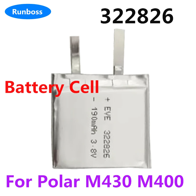 Original 190mAh 240mAh 352724 322826 Battery For Polar M430 M400 GPS Sport Smart Watch Batterie Accumulator AKKU