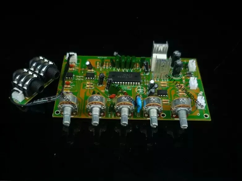 Microphone Amplifier Tone Control Board Karaoke Audio Preamp Module Built-in Chip For Home KTV System