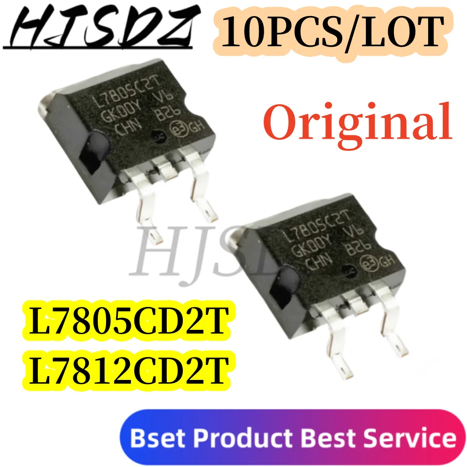 10PCS 7805 SMD three-terminal regulator L7805 TO-263 (D2PAK) original authentic L7812CD2T L7812 L7805CD2T