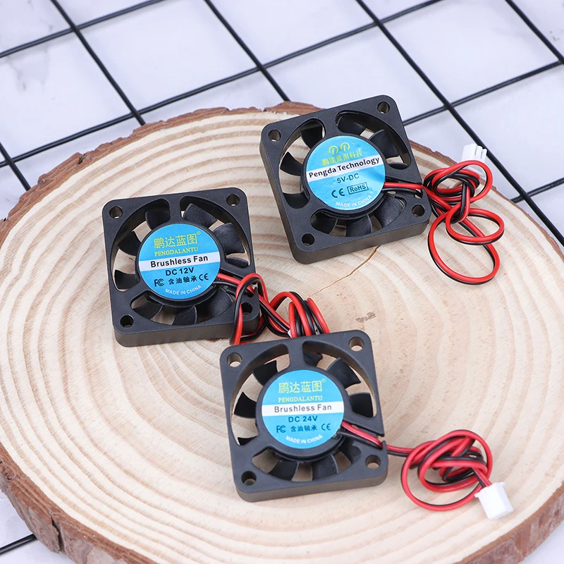 3D Printer Cooling Fan Mute 4010 5V 12V 24V 4CM Video Recorder 2Pin 2Wire Heatsink Mini Cooling Fan Purifier Fan