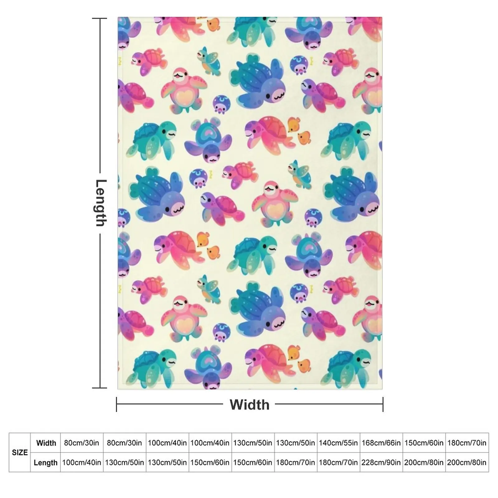 Sea turtle - bright Throw Blanket Summer Soft For Decorative Sofa For Sofa Thin Shaggy Plaid Blankets