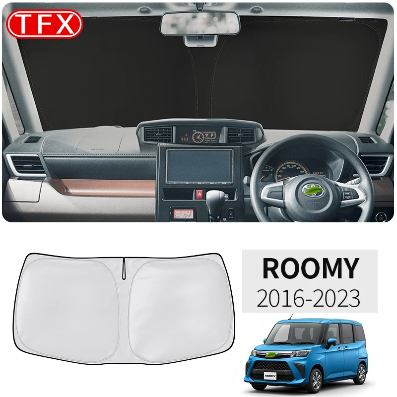 For Toyota Roomy Tank 2016-2023 Car Styling Nano-Insulat Windshield Sunshade Front Window Sun Shade Visor Interior Accessories