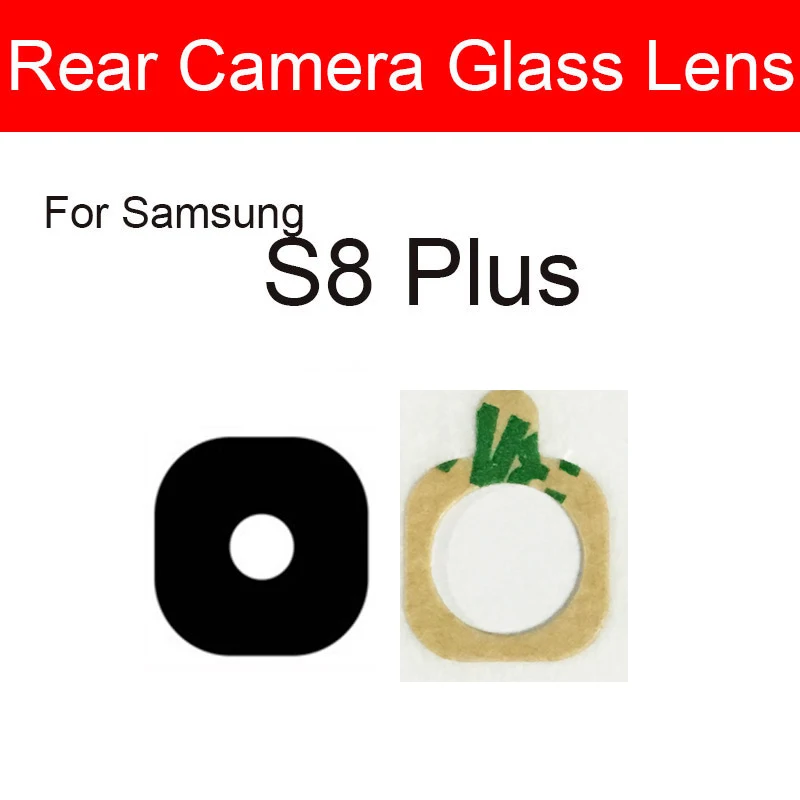 Rear Back Camera Glass Lens For Samsung Galaxy S8 S9 S10 S10e S20 fe Ultra Plus Lite 5G Protector Lens+Sticker Glue Replacement