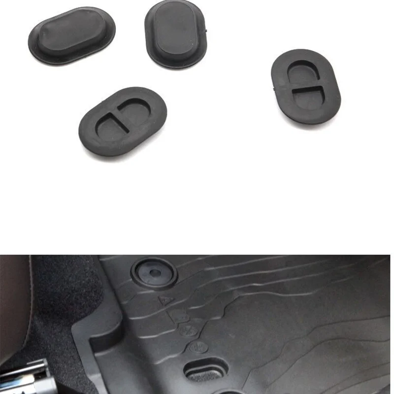 Black Floor Pan Drain Plug Rear Floor Pan Body Plug Small Rubber Plug For 2014-2023 Jeep Wrangler JK JL Exterior Accessories