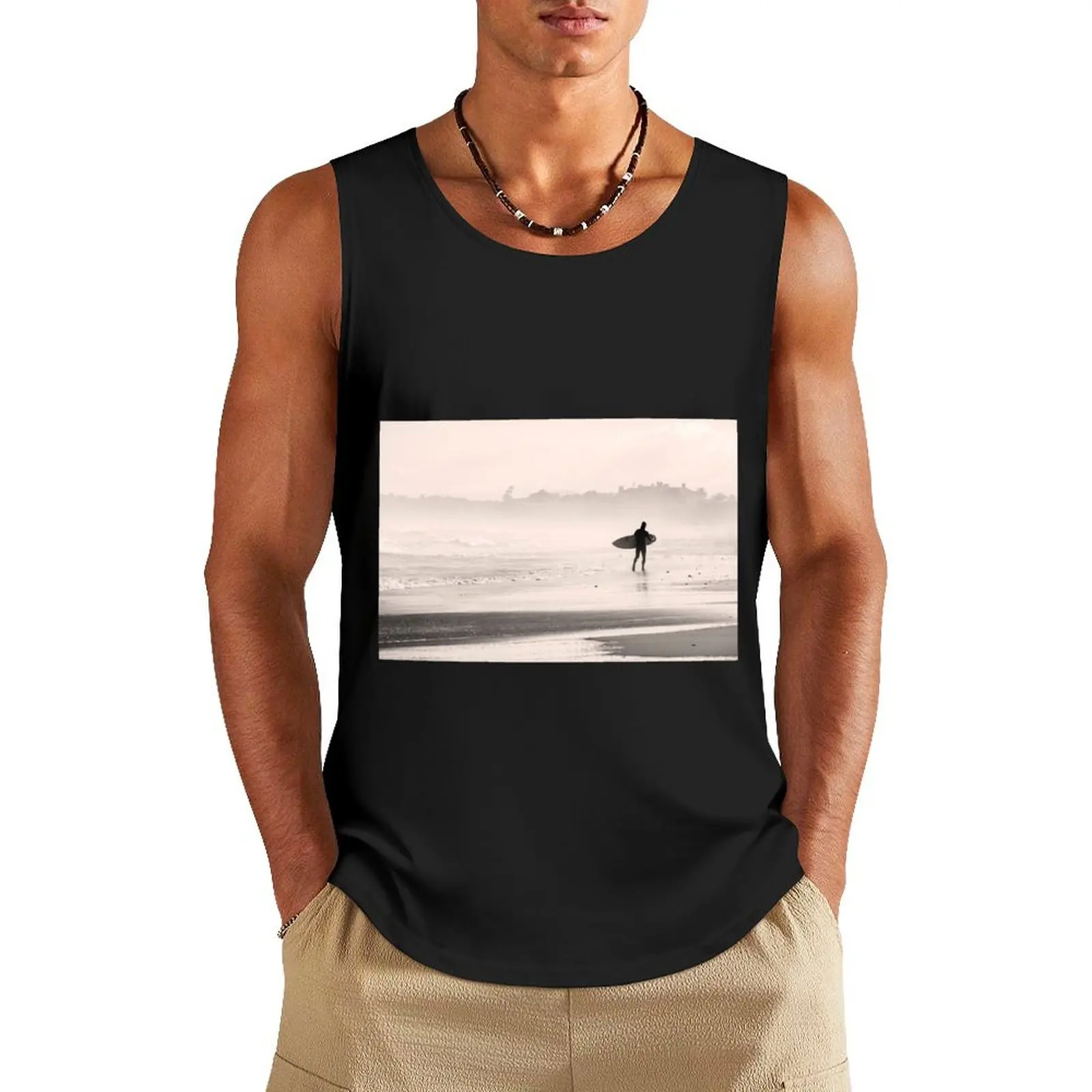 

Surfer Wall Print Tank Top man sexycostume bodybuilding for men