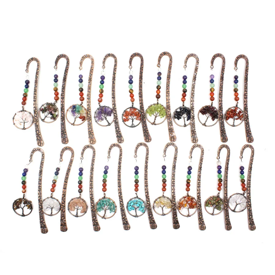 

Дневное дерево, Закладка, хрустальные подвески для ожерелья, маятник рейки, подвески из натурального камня, хрустальные модные ювелирные изделия, 1 шт.