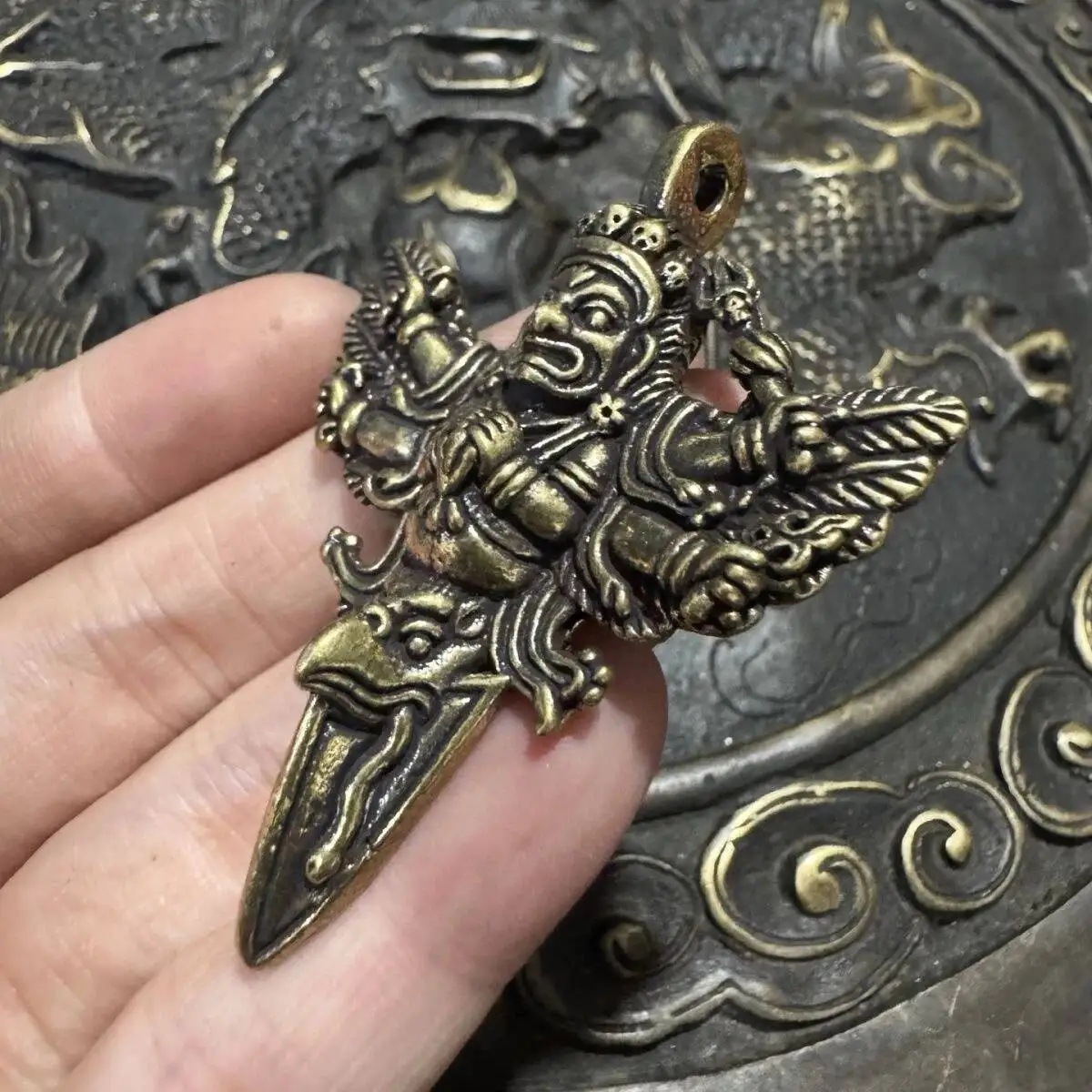 Six-Armed Mahakala Pendant Hanging Ornament