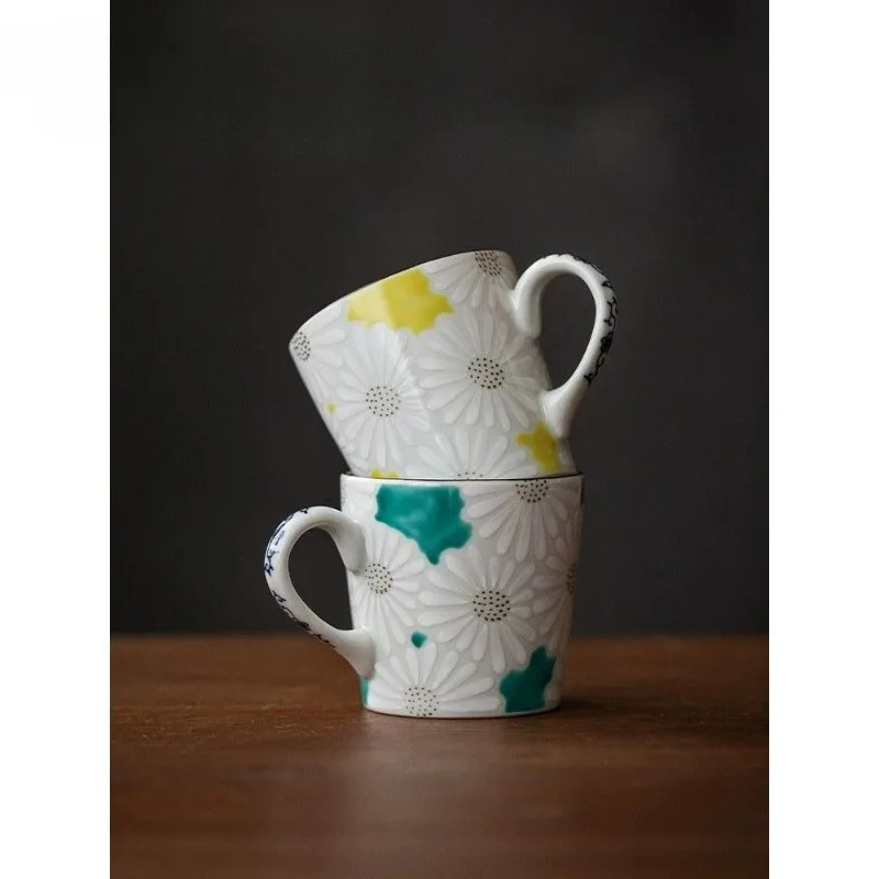 Handmade, Jinju mug, Japanese ceramics, teacup water cup
