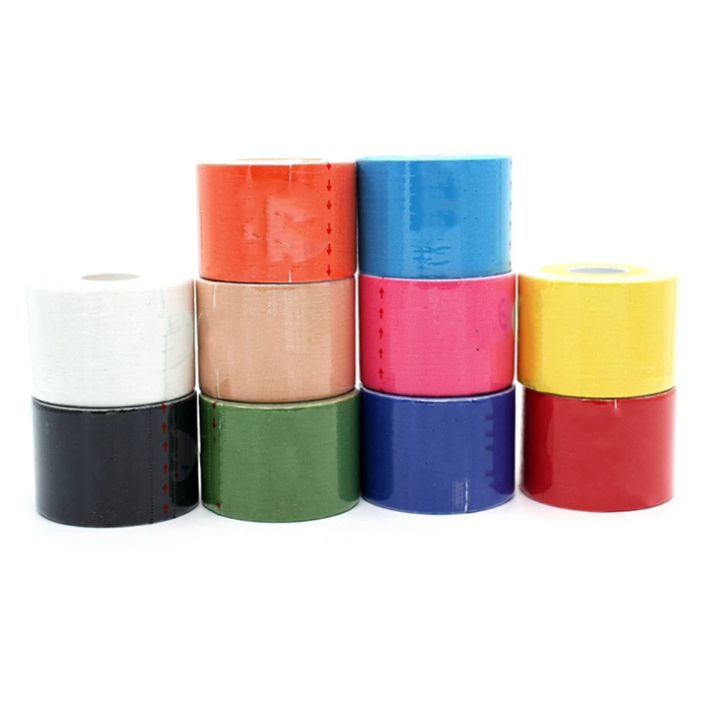 RTENTE-2X Sport Kinesiology Athletic Tape-Sports Injury Tape For Knee,Joint,Muscle Support-Adhesive Kinetic Tape Skin Color