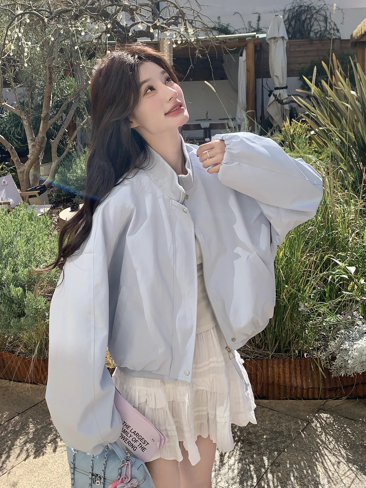 veste-de-baseball-decontractee-bleu-clair-pour-femme-nouvelle-collection-printemps-design-tendance-anti-age-coupe-ample-fermeture-eclair