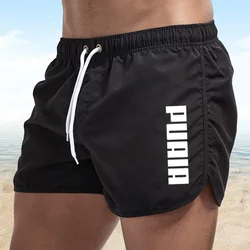 Nuovi pantaloncini da bagno estivi caldi Pantaloncini da corsa sportivi da palestra Costumi da bagno maschili Pantaloncini da spiaggia di lusso Slip da surf da uomo Siwmwear ad asciugatura rapida