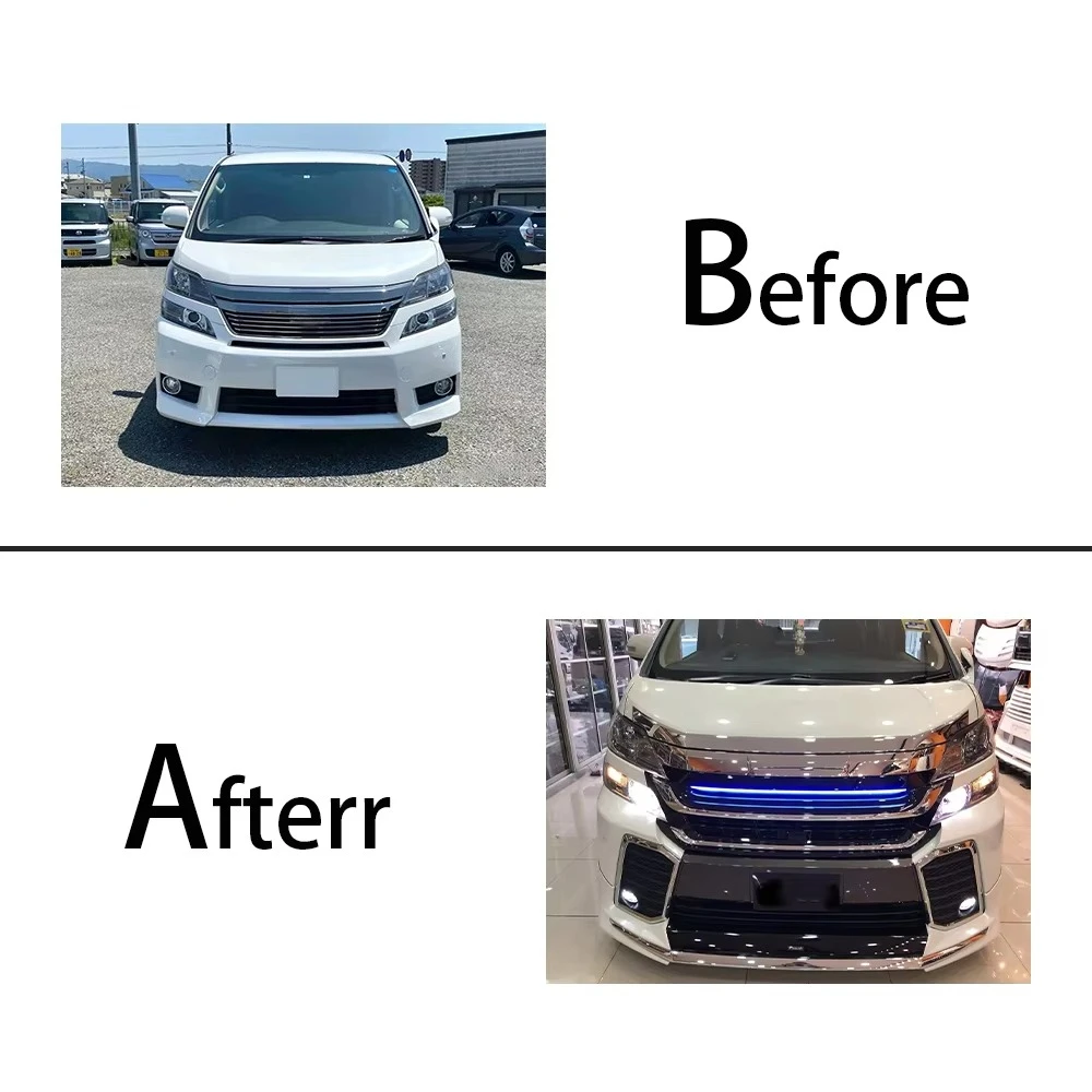 STLF High Quality Kit for toyotas Vellfire 20ANH 2008-20014 Upgrade to Vellfire 30AGH 2015 Bodykit No Need Change Headlight