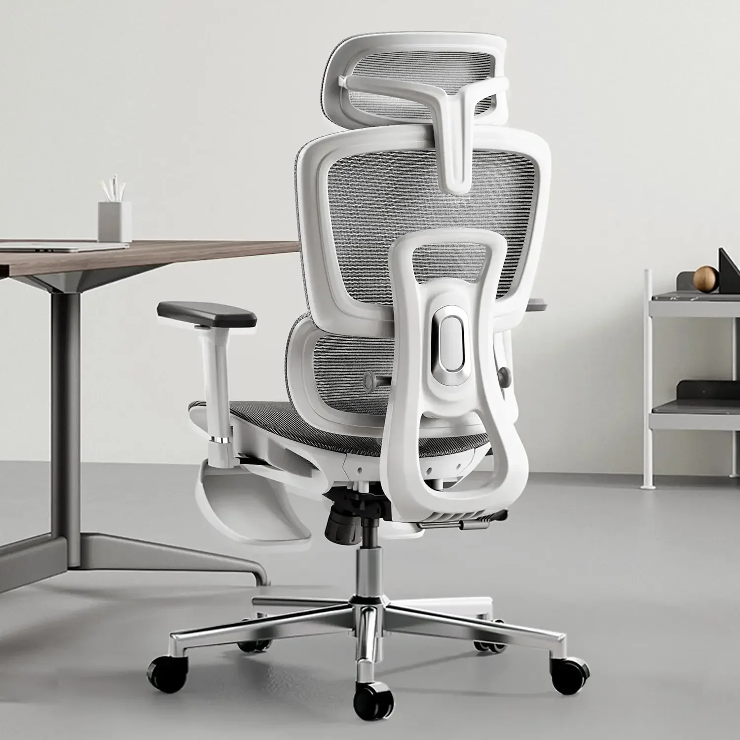 Hbada Ergonomic Office Chair with 3D Adjustable Armrests, Adjustable Lumbar Support High Back for Computer Chair, Big and Tall M