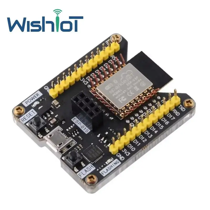 ESP32-C3F WiFi+BT Module with 4MB Flash RISC-V Single-Core MCU + 1PC ESP8266 Programmer for IoT Development