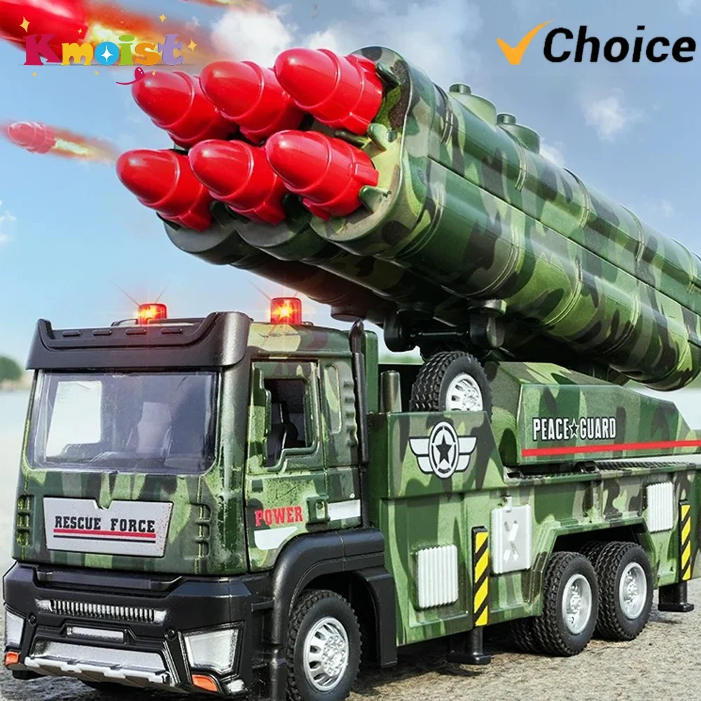 

Simulation 1/32 Alloy Vehicle Model Children's Toys for Boys Xmas Gift Launcher Trucks Metal Diecast Sound Light Pull Back Car