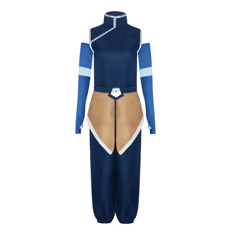 

NewAnime Avatar The Last Airbender Korra Cosplay Costume Blue Top Pants Uniform Full Set Halloween Carnival Play Party Fancy Sui