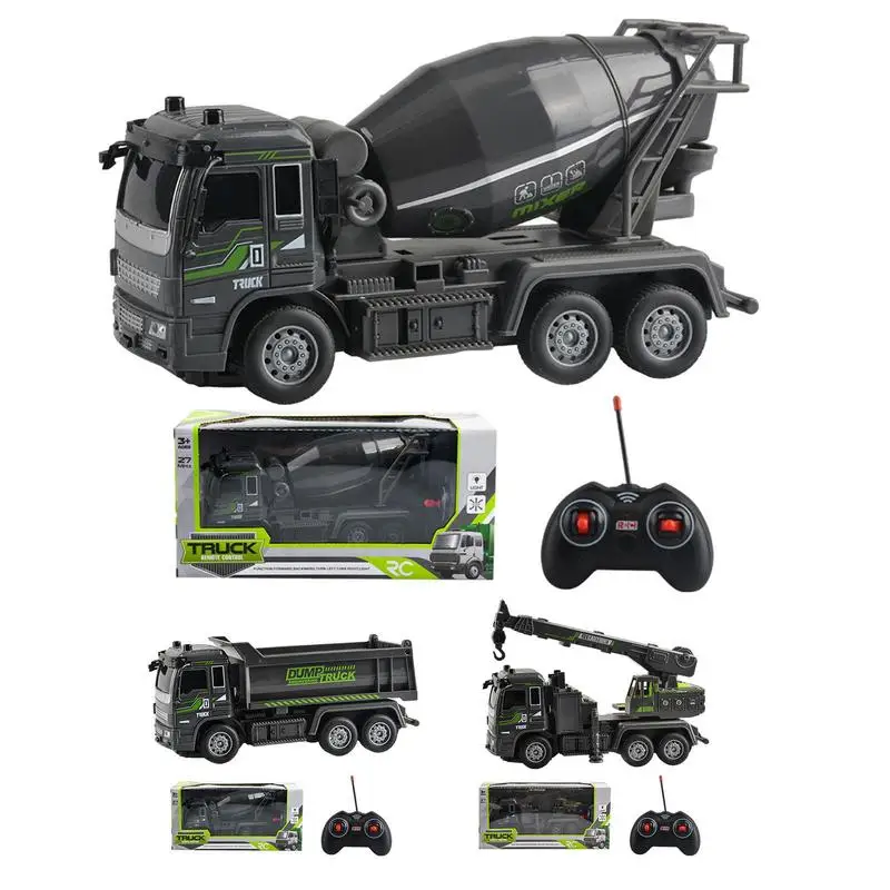 Remote Control Forklift Real Cool Motor Vehicle Engineering Car Toy RC Excavator Toys Stem DIY Car Assembly Toy Gift For Boys