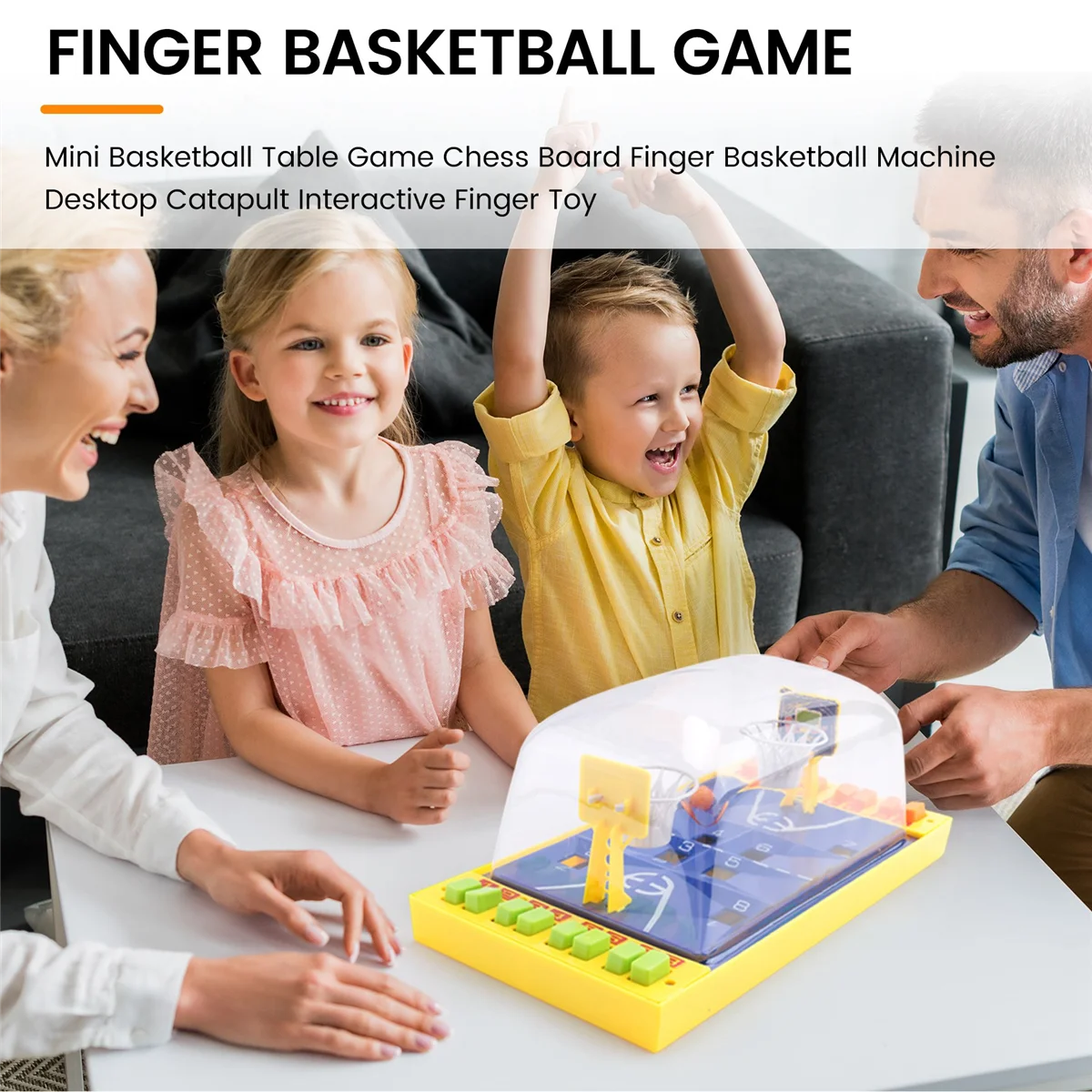 Mini juego de mesa de baloncesto, tablero de ajedrez, máquina de baloncesto con dedo, catapulta de escritorio, juguete interactivo para dedo, oferta