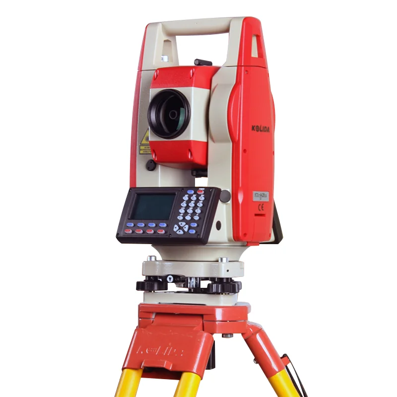 New Upgraded Double LCD Screen High Precision Survey Kolida KTS442R10U Total Station 1000m Reflectorless Surveying Equipment