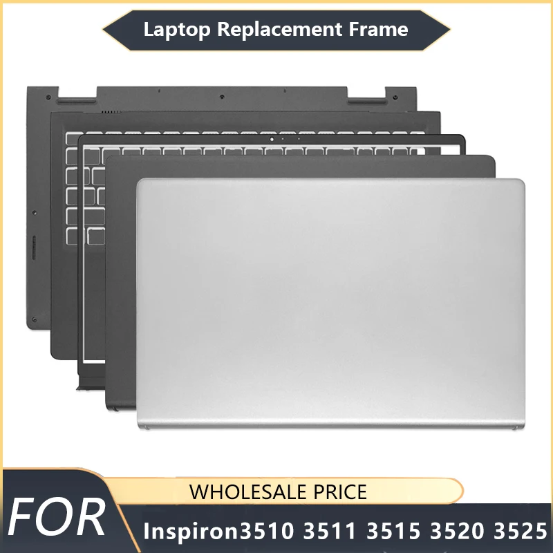 

NEW For DELL Inspiron 3510 3511 3515 3520 3525 Black Laptop LCD Back Cover/Front Bezel/Palmrest/Bottom Case
