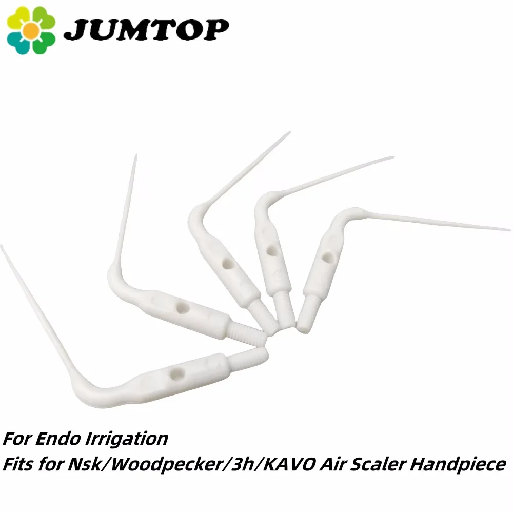 5Pcs Dental Sonic Powered Irrigation Tips - For Air Scaler Handpiece & Endo Root Canal Therapy (Plastic Material)